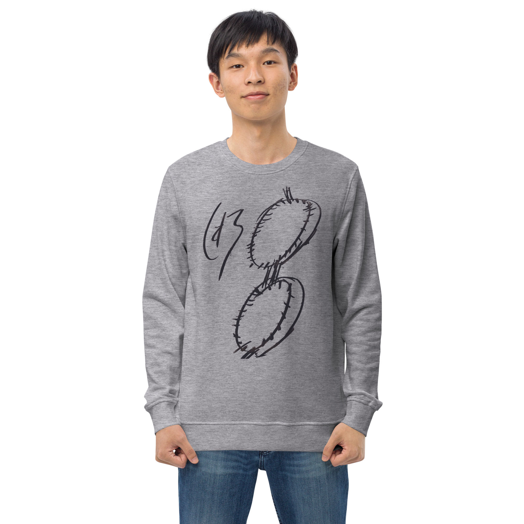 Medes Group Bio-Sweater eight – Unisex Sweater Grey Melange