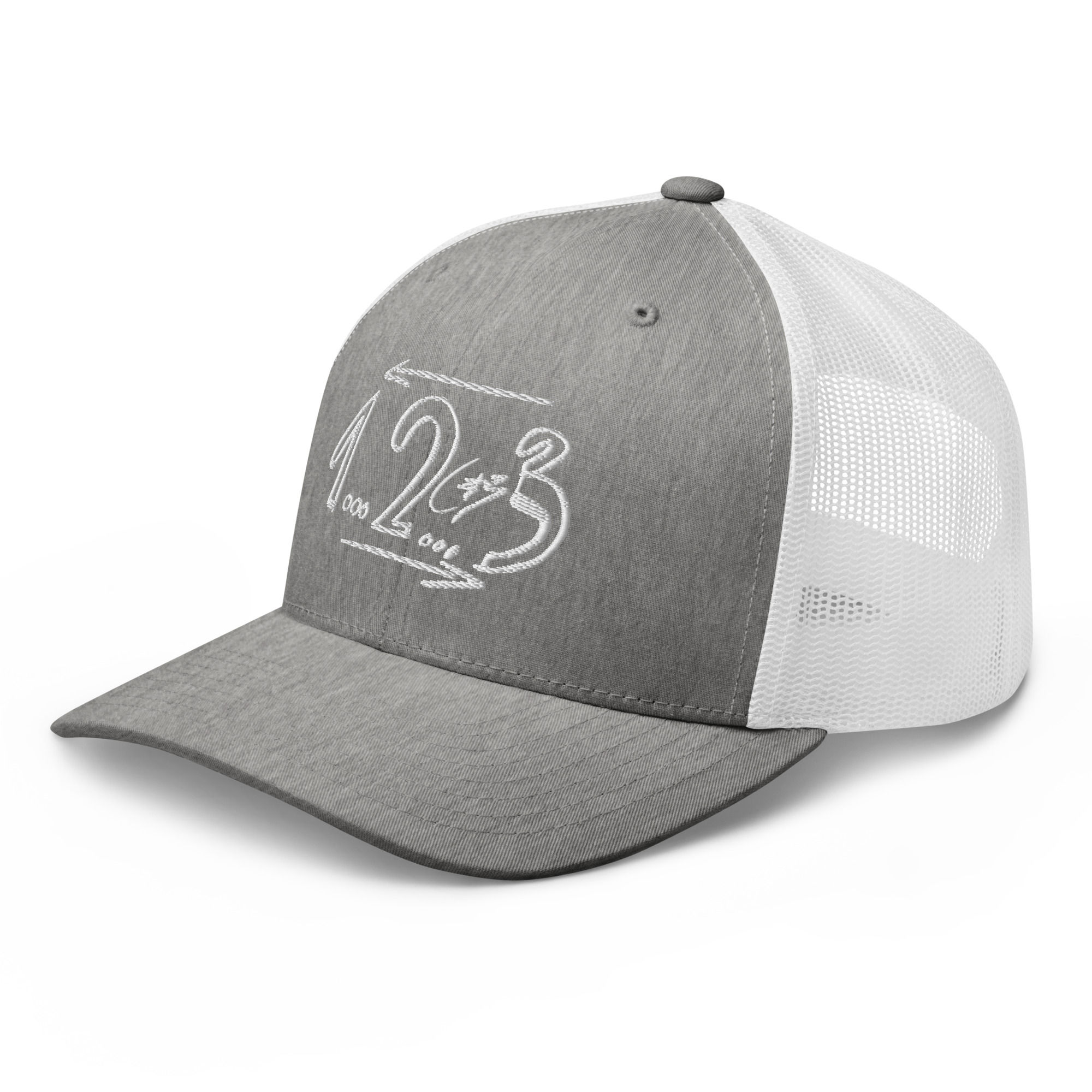 Medes Group Trucker Cap one Heather Grey/White