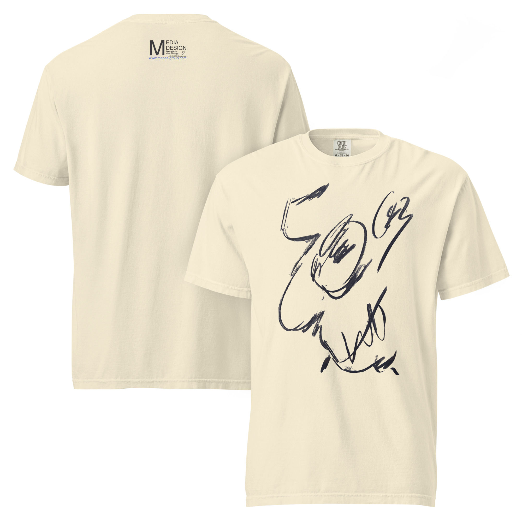 Medes Group Comfort Colors fifty-nine Unisex T-Shirt Ivory
