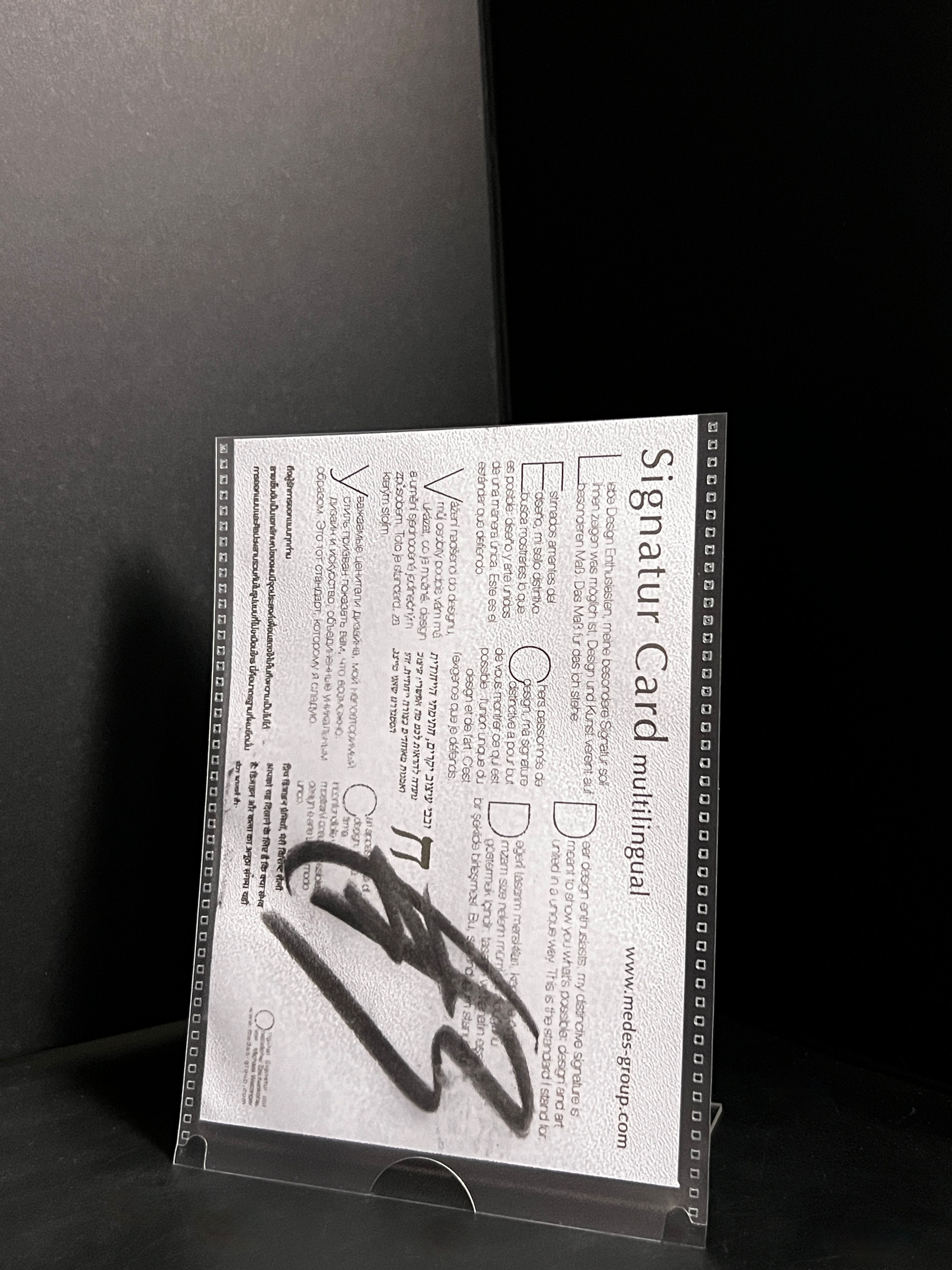 Signatur Card