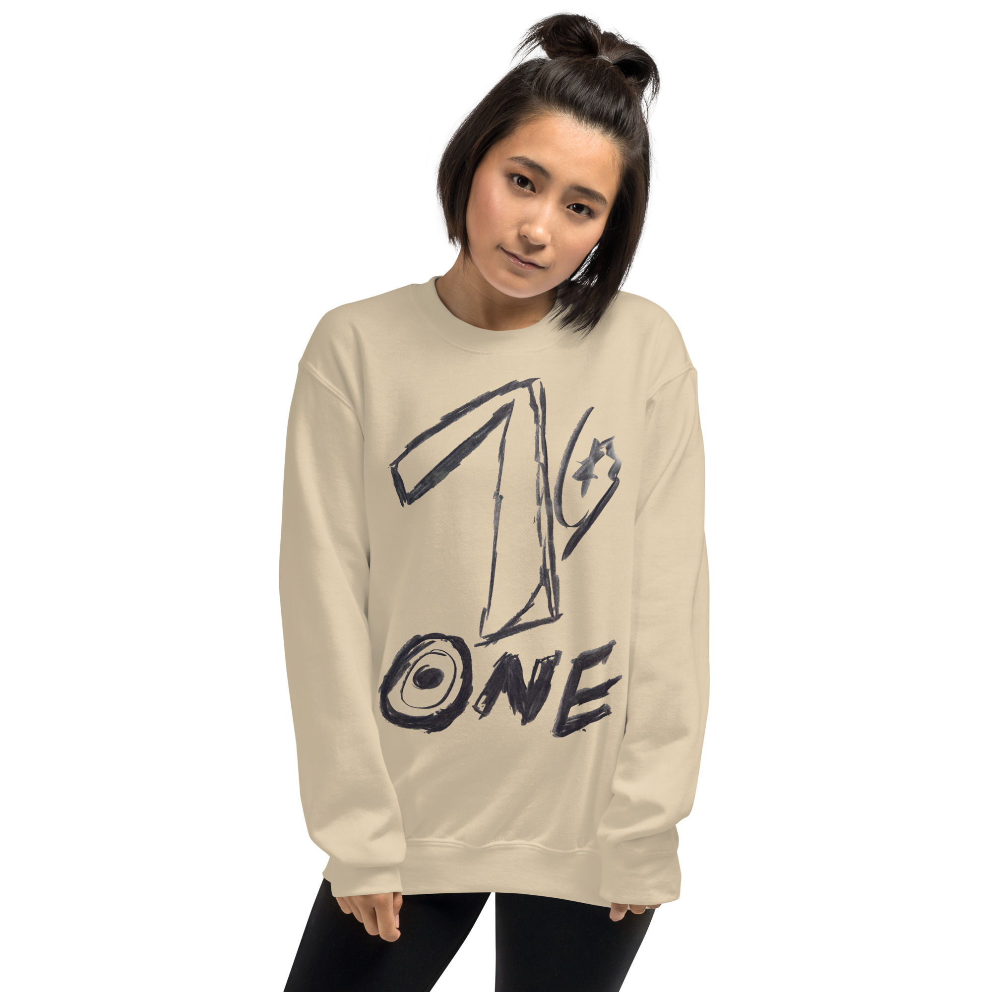 Medes Group Crew Neck two Unisex Sweatshirt Sand
