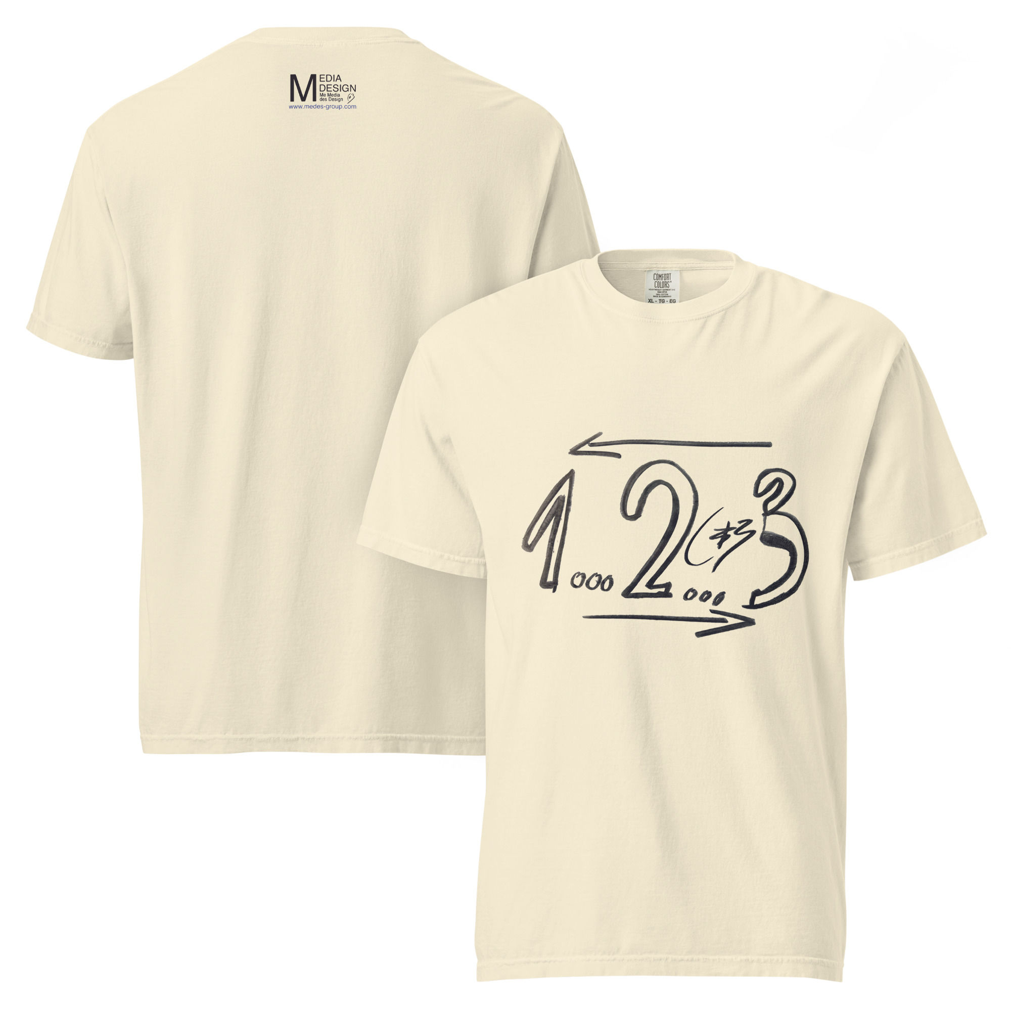 Medes Group Comfort Colors thirty-five Unisex T-Shirt ivory