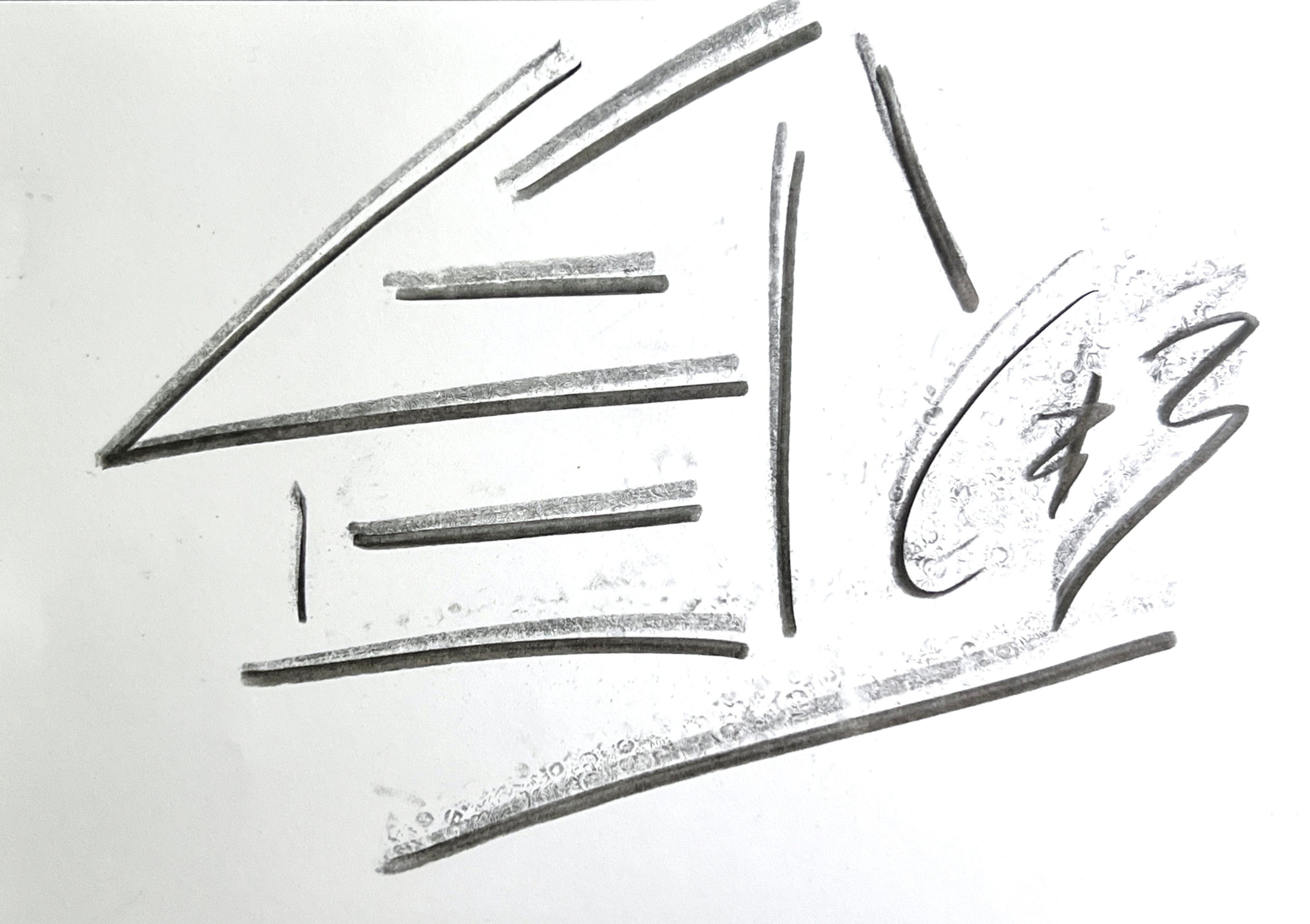 striche nach oben Zeichnung by Michail