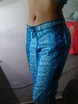 Pantalon Estampado de Algodon Dama