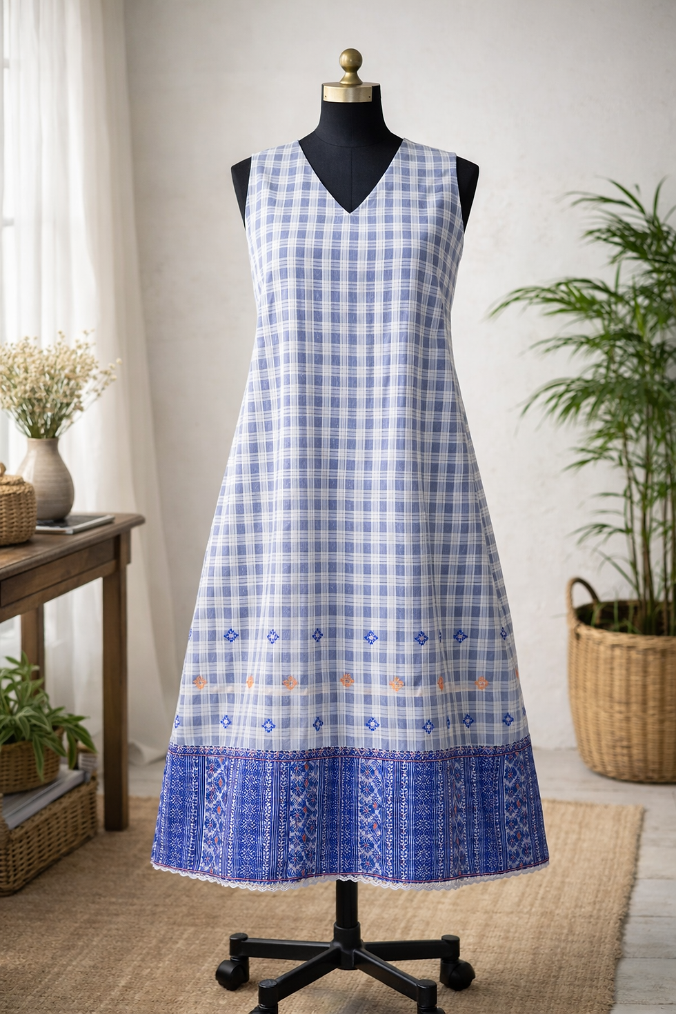 Thumbnail: Cotton Phool Buta Dress