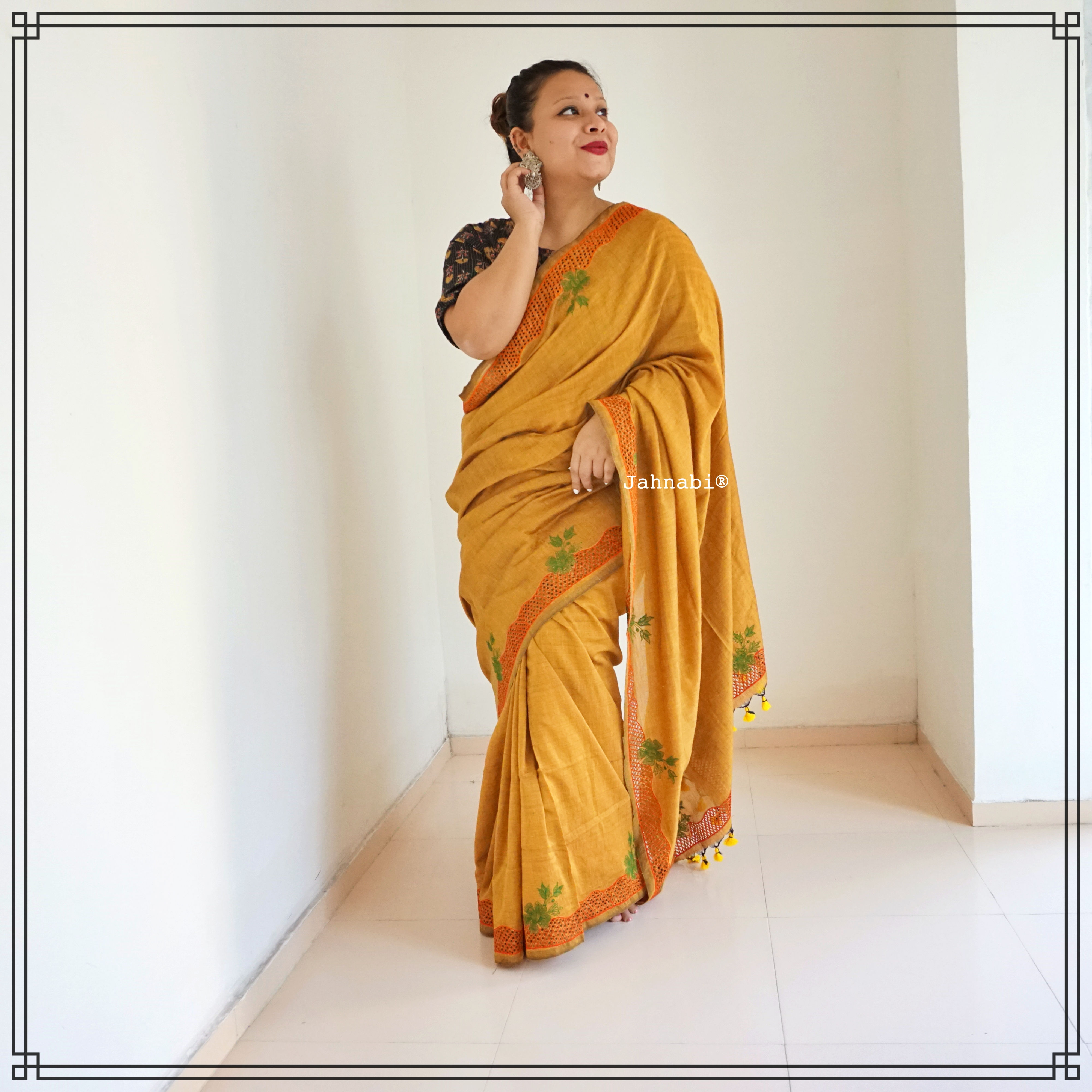 MUSTARD ASTER SAREE