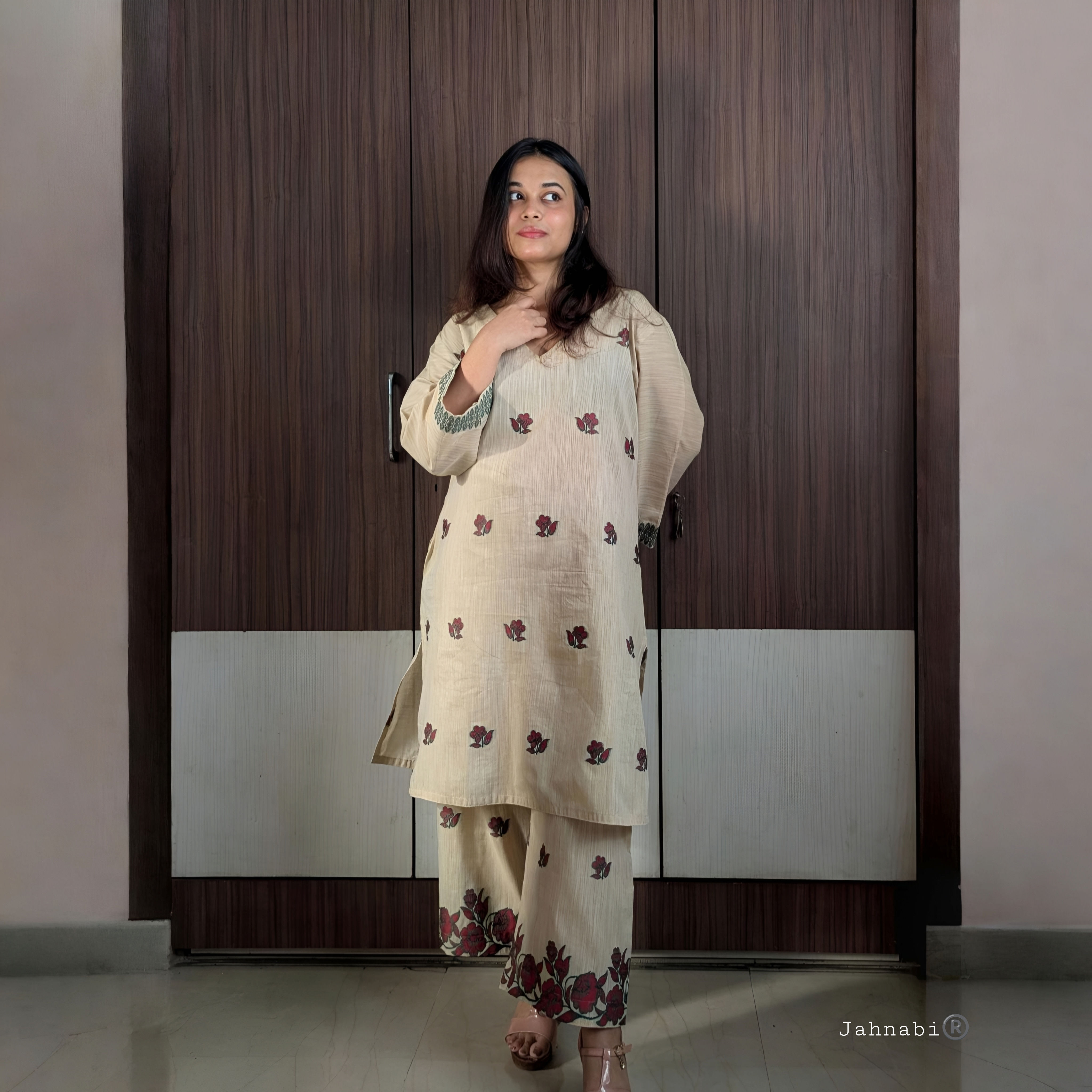 Beige Kurta Set