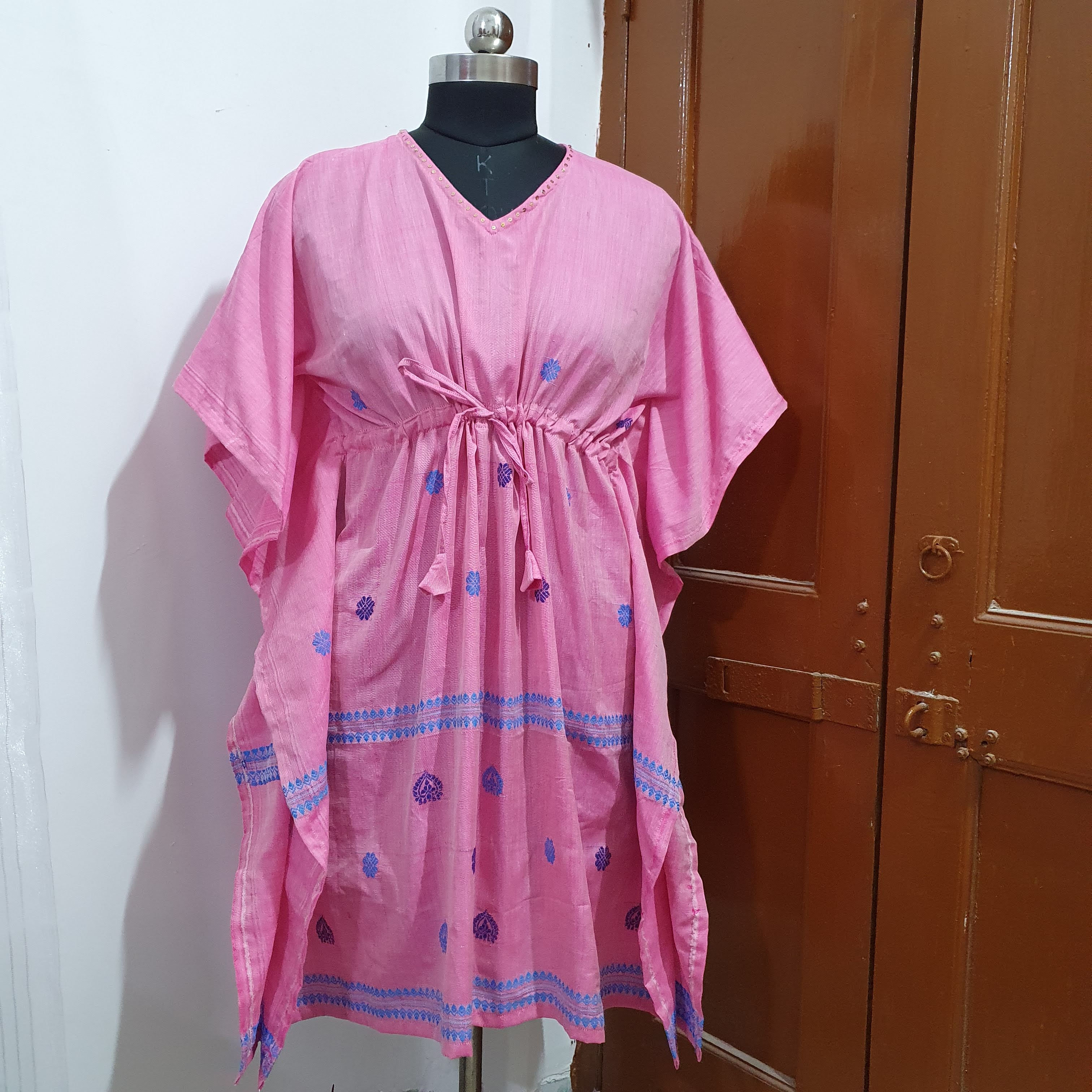 WOVEN KAFTAN DRESS
