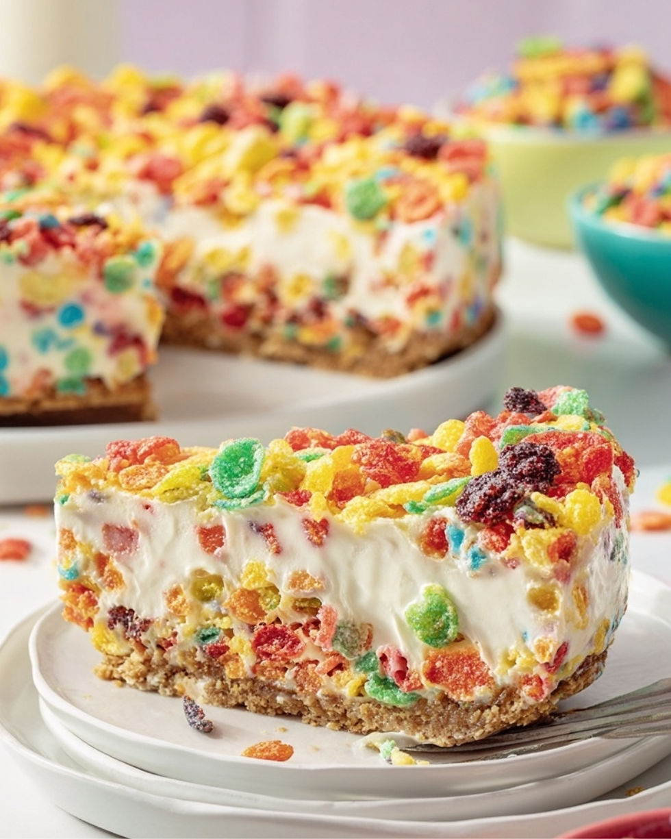 Fruity Pebbles Cheesecake Recipe by Jennifer Moorman