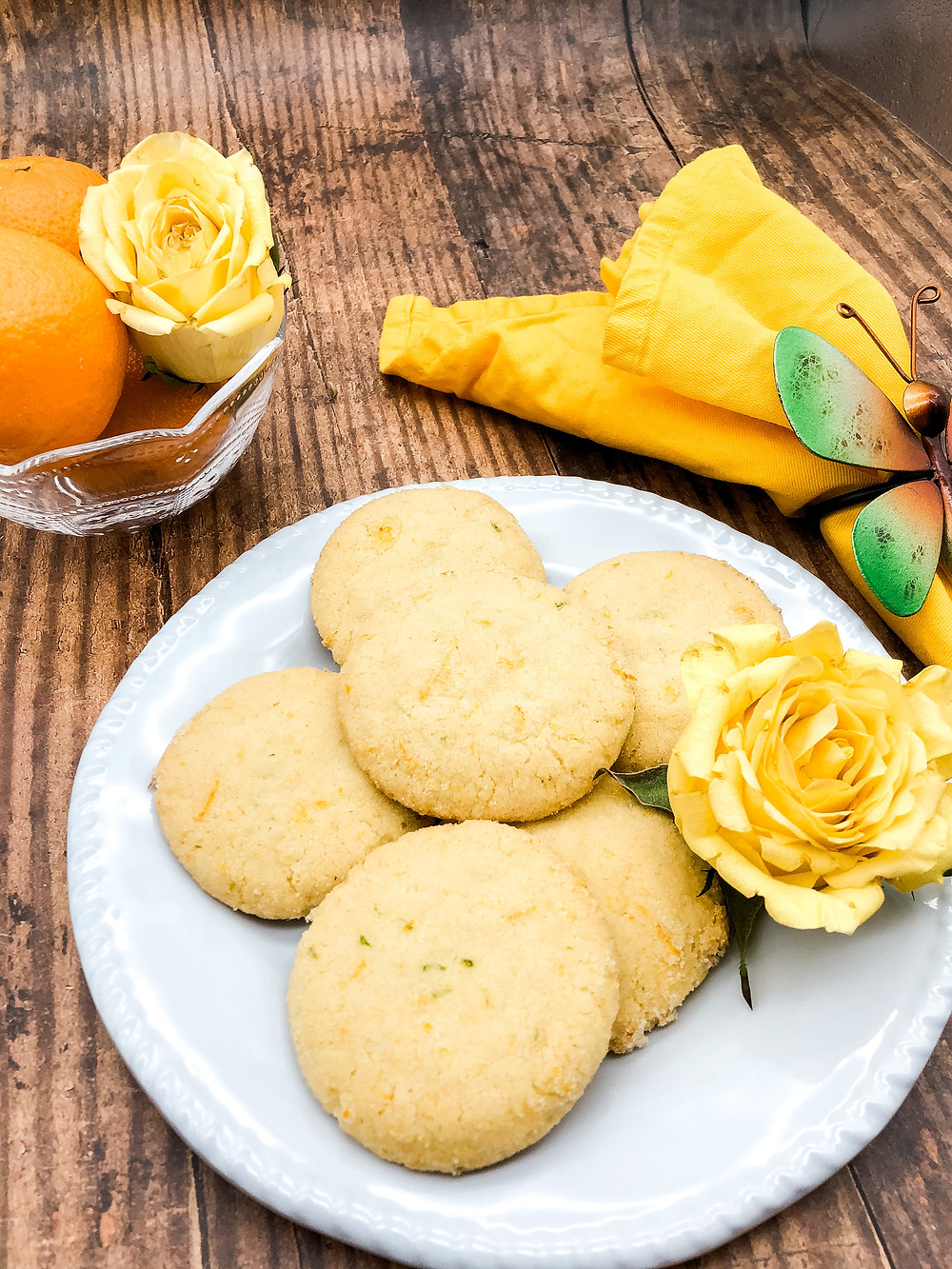 Citrus Cookies inspired by magical realism novel Sweet Canary Jane.