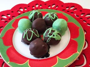 Cooking Through "The Baker's Man": Oreo Christmas Truffles
