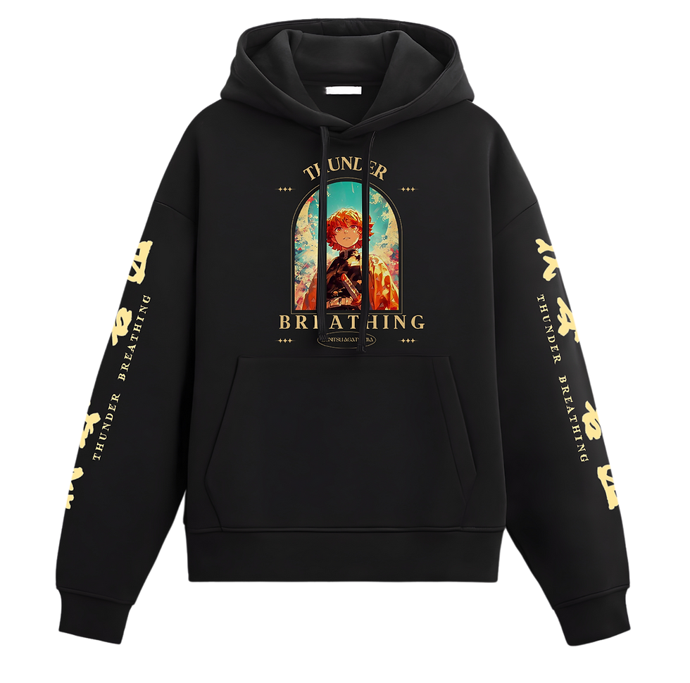 Thumbnail: Zenitsuagatsuma Unisex  Unisex Premium Quality Animie Hoodies