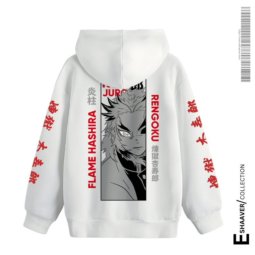Thumbnail: Anime Demon slayer/kimetsu no yaiba Hashira rengoku kyojuro unisex hoodie