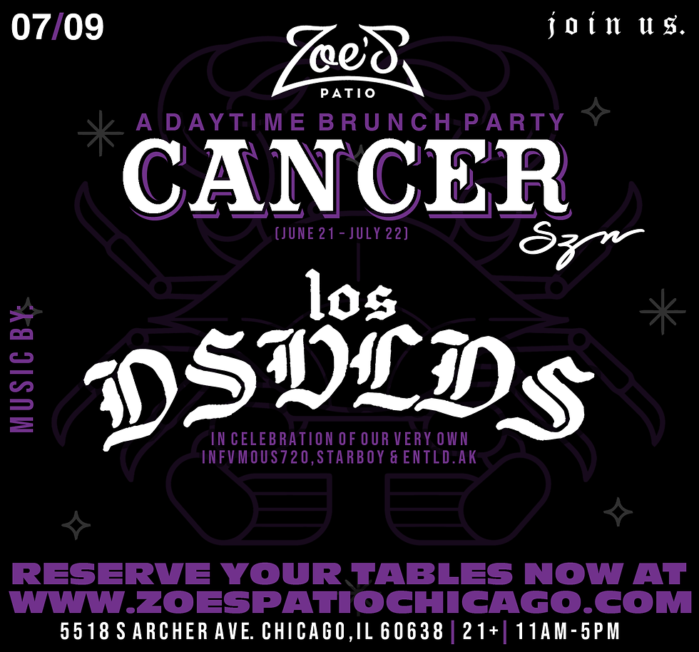 Zodiac Brunch - Cancer Szn