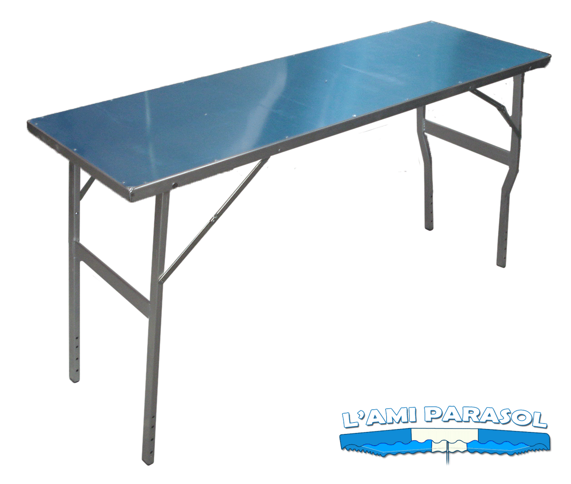 Table en Aluminium Plein 150cm x 50cm