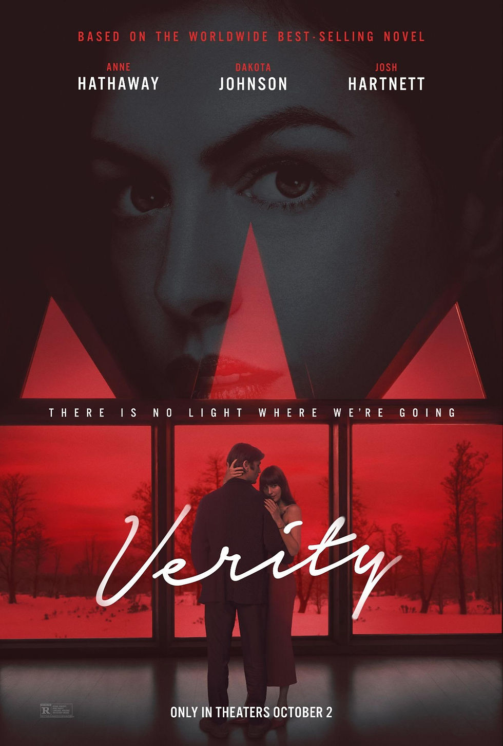 Verity llega a los cines este 2 de octubre con Anne Hathaway, Dakota Johnson y Josh Hartnett