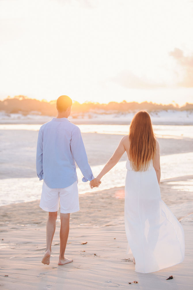 Mary + Caleb ~a sunrise engagement session | 30A Photographers