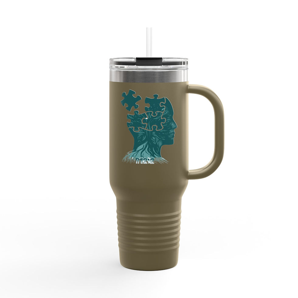 Thumbnail: 40oz Faith-Based Insulated Tumbler — Mental Health Awareness