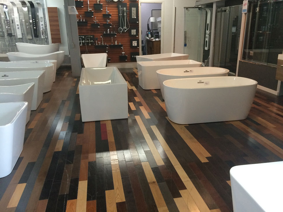 mixed colored flooring