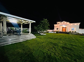 Grean Haven Sports Farm Villa front with gazebo