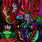 Redwoods (mixed media 2019)