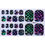 Thumbnail: 22pcs/Sheet Laser Shell Shiny Feet Toe Nail Art Wraps Stickers Full Cover Manicu