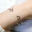 Thumbnail: 1Pc Minimalist Style Hollow Bracelet Triangle Geometric Modeling Bangles