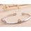 Thumbnail: 1Pc Kitty Silver Plated Bracelet Adjustable Opening Bangle