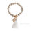 Thumbnail: 1 Pc Natural Stone Bracelet Leaf Tassel Pendant Elegant Design Fashion Jewelry