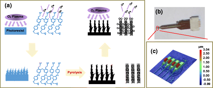 3D Carbon Nanofiber Microelectrode Array Fabricated by Plasma-assisted Pyrolysis to Enhance Sensitiv