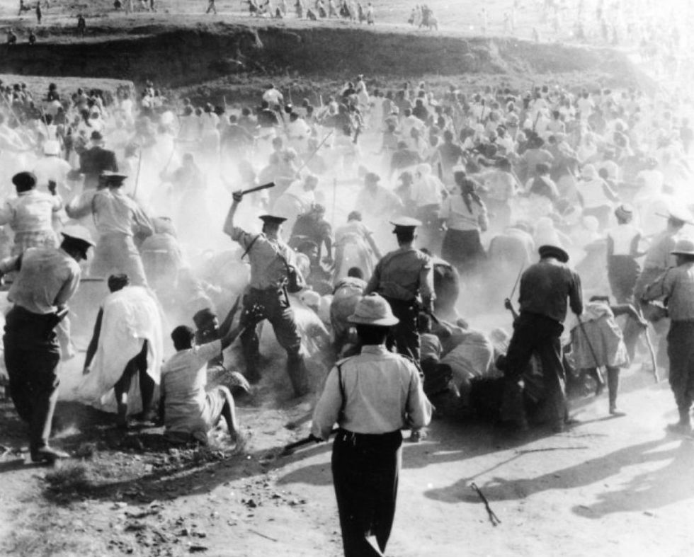 The Sharpeville massacre (Sharpeville - Transvaal province - South Africa, March 21 1960)