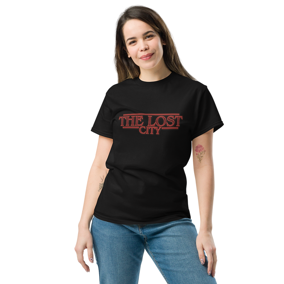Thumbnail: A "Stranger City" Unisex Halloween Design Tshirt