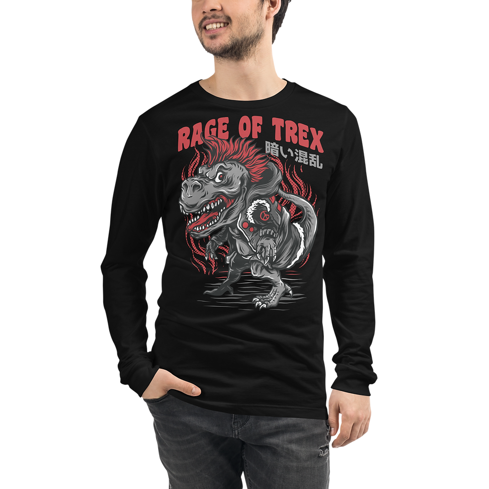 MONSTERS AND MAYHEM "TREX" EDITION! Unisex Long Sleeve Tee