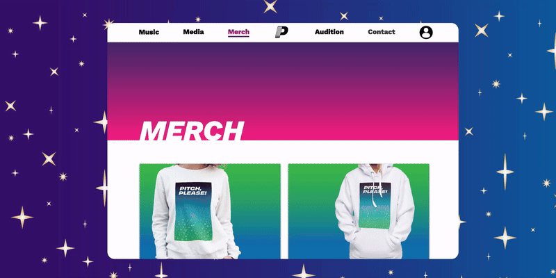 Merch Page Walkthrough
