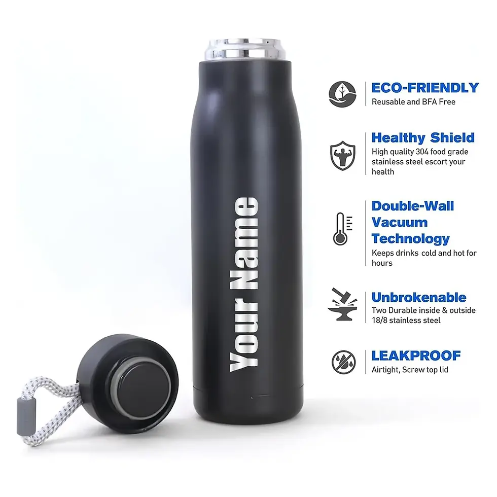 Thumbnail: Personalized Thermal Flask with Carry Strap