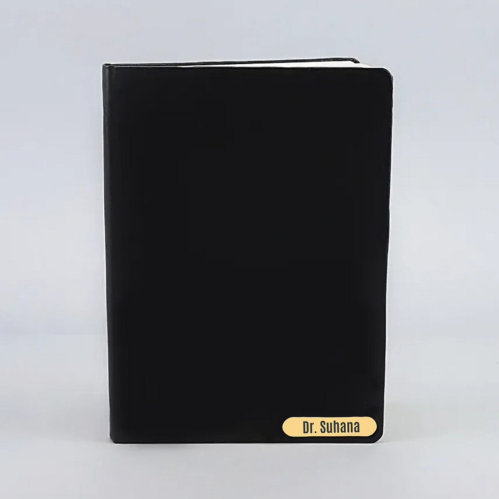 Thumbnail: Personalized Black A5 Notebook
