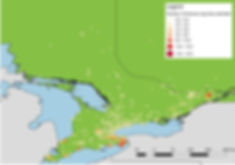 American dog ticks submitted from Southern Ontario, 2017