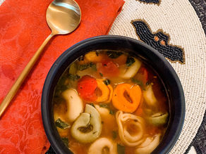 Tri-color Tortellini Vegetable Soup