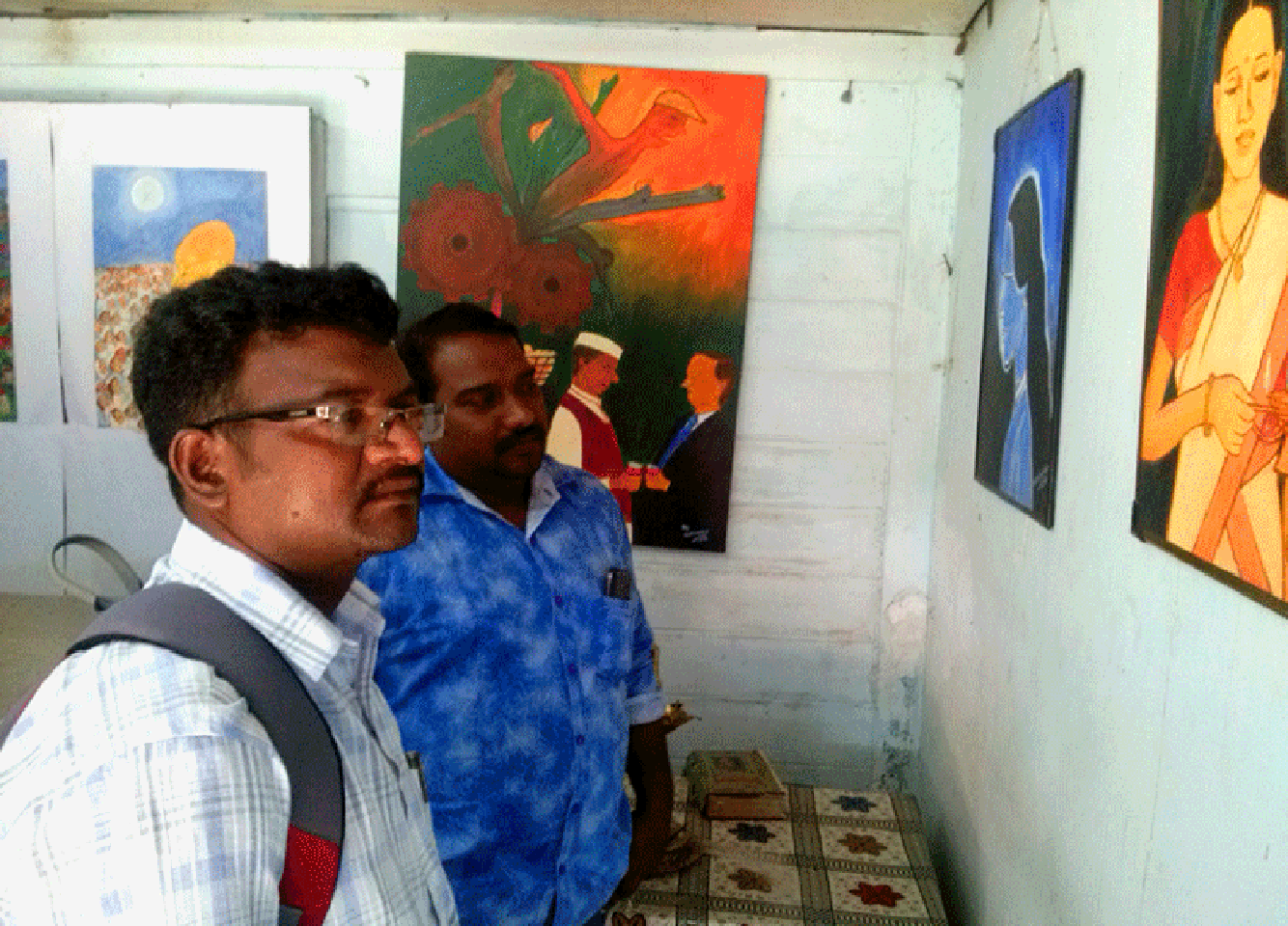 Artists Rakesh Ansera and Som Thomas