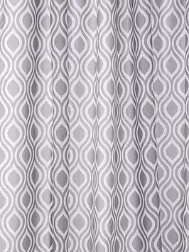 Miniatura: Grey Medallion Shower Curtain - Stylish Bathroom Decor