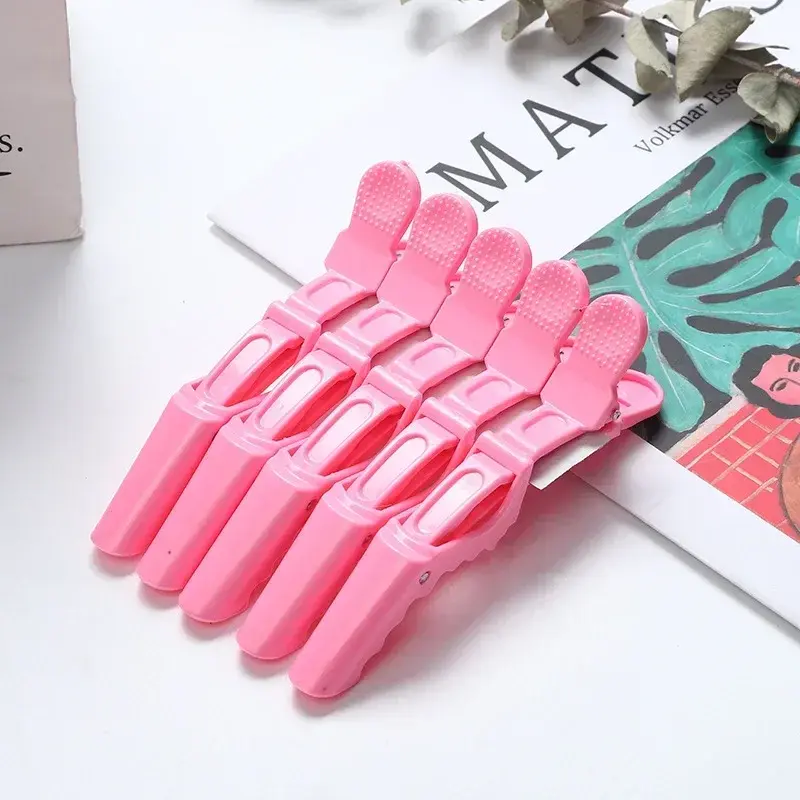 Thumbnail: 5PCS Alligator Hair Clip Hairdressing Clamps Plastic Hair Claw
