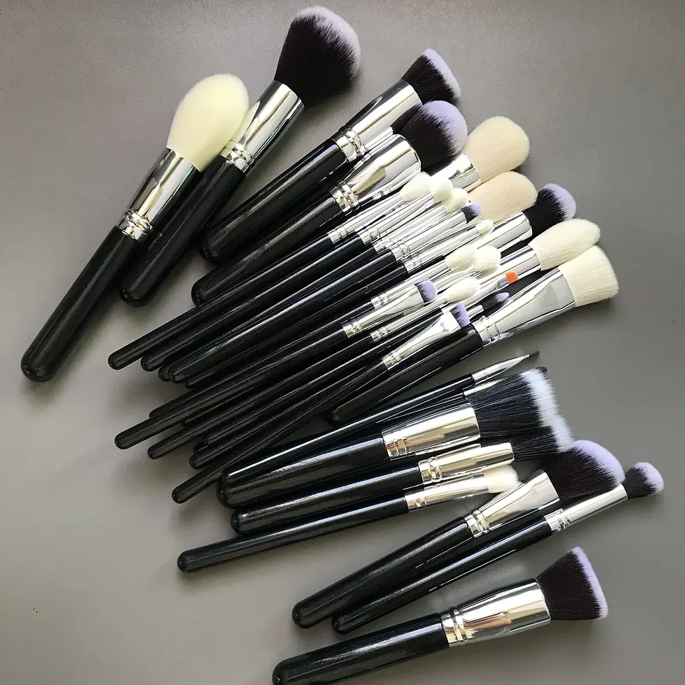 Thumbnail: 30pcs Black Silver Makeup Brush Set Personal Care & Beauty Appliances