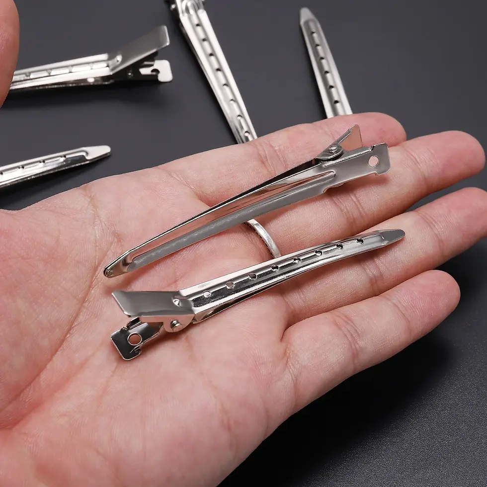 Thumbnail: 10Pcs 8.5CM Professional Salon Hair Clips Hair Styling Tools