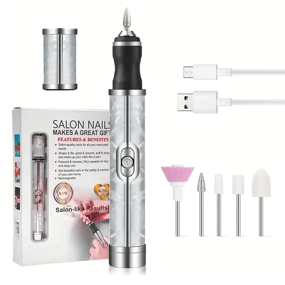 Thumbnail: LINMANDA Electric Nail File Set Nails 4 Speeds Cordless Acrylic Nail Tool