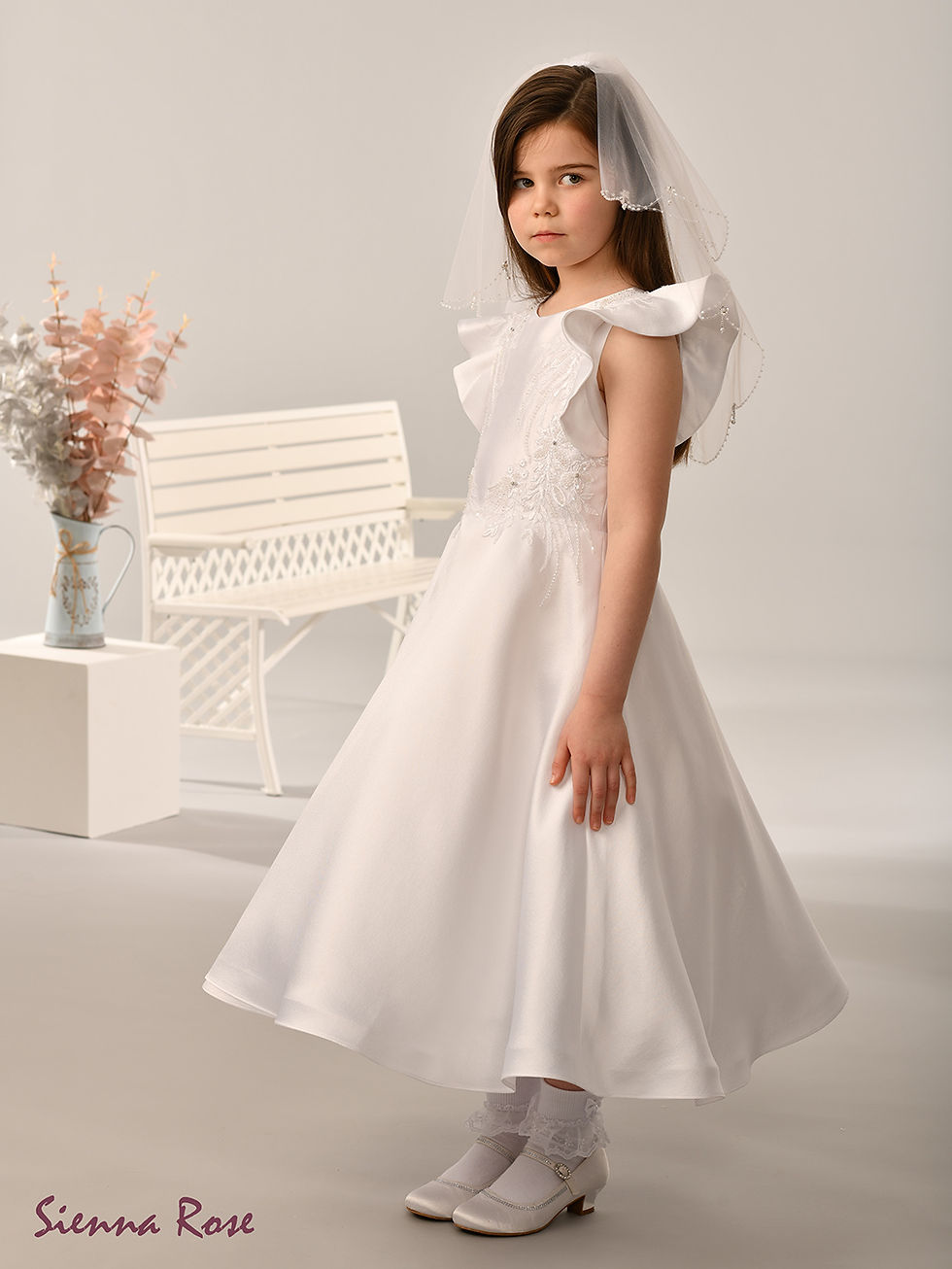 Thumbnail: Sienna Rose Communion Dress  SR719