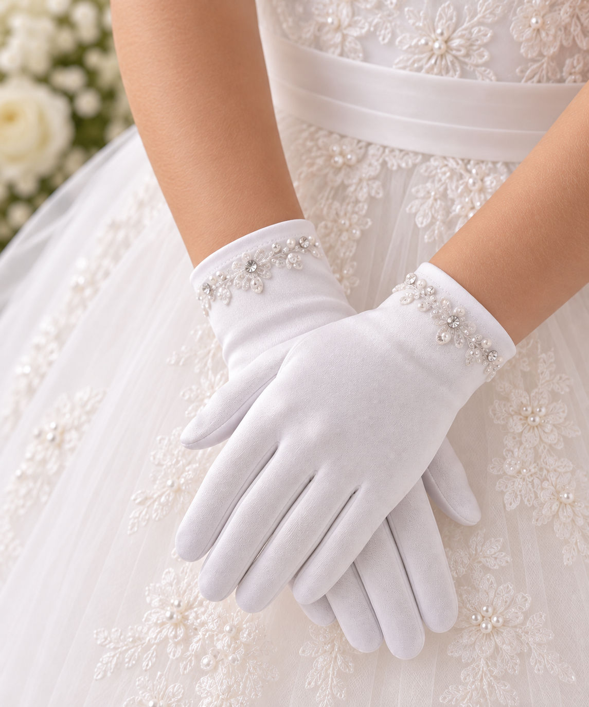 Communion Pearl Gloves