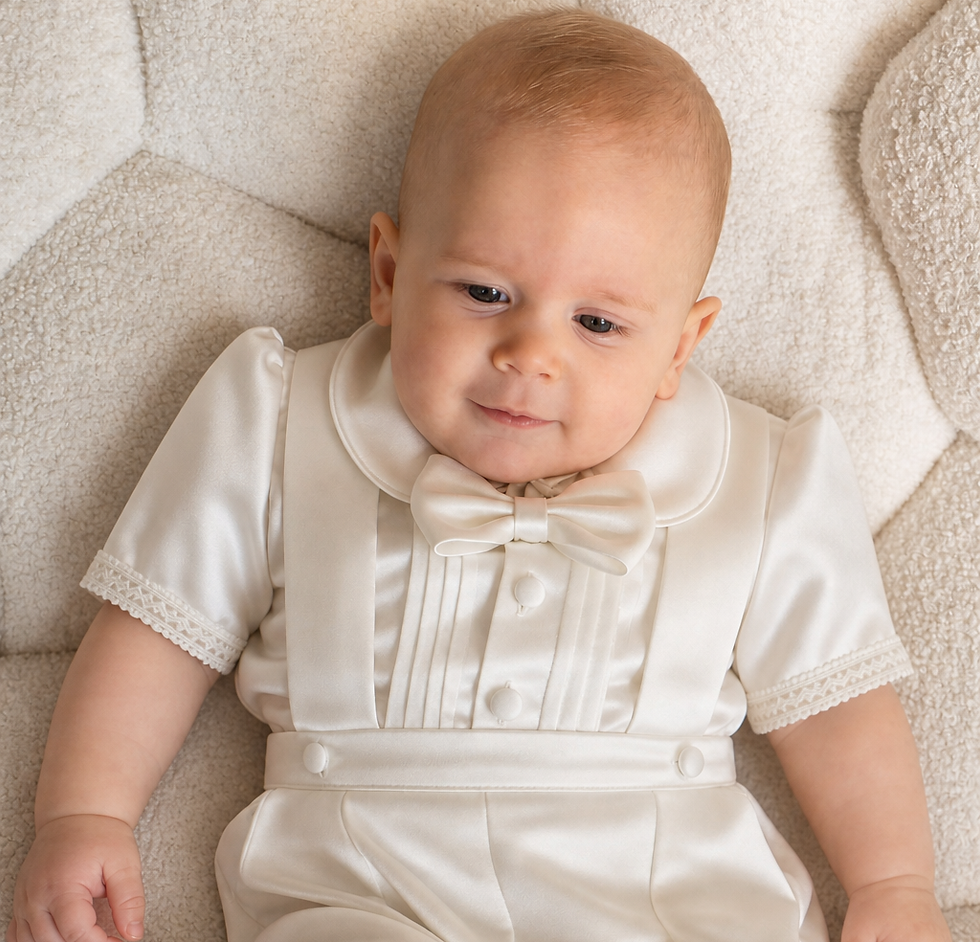 beau christening romper