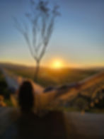 Vista do pôr do sol