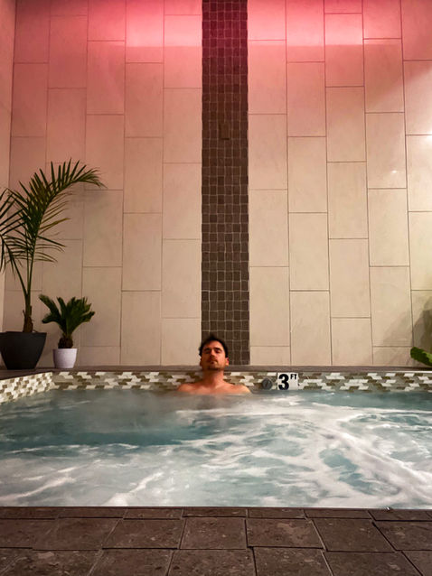 Member Using Hot Tub