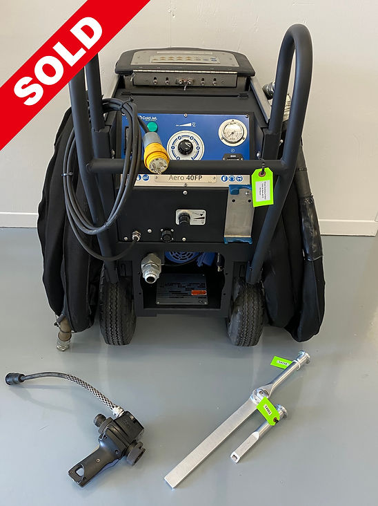 used cold jet aero 40 dry ice blasting machine